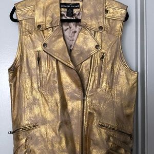 Leather vest